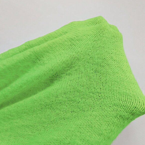 Mint Green Women's Casual Asymmetric Sweater with Faux Pearl & Metal Ring Detail - Picture 7 of 7